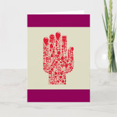 Red Medical Hand Symbol Healthcare Karte
