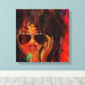 Red MelaninBerry Beauty Leinwanddruck (Insitu (Holzboden))