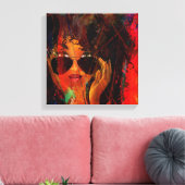 Red MelaninBerry Beauty Leinwanddruck (Insitu (Wohnzimmer))