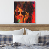 Red MelaninBerry Beauty Leinwanddruck (Insitu (Schlafzimmer))