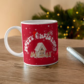 Red MerChristmas künstlerisch Graffiti Kaffee Tass Kaffeetasse
