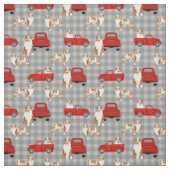Red Merle Aussie und Red LKW kariert Stoff (Muster)