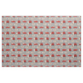 Red Merle Aussie und Red LKW kariert Stoff (Fat Quarter (45,7 x 55,9 cm))