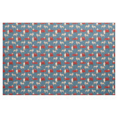 Red Merle Aussie und roter LKW blau Stoff (Fat Quarter (45,7 x 55,9 cm))
