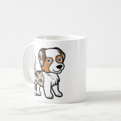 Red Merle w Schwanz Kaffeetasse (Vorderseite Links)