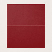 Red Merlot Harlequin Checkered Folded Place Cards (Innenseite Aufgefaltet)