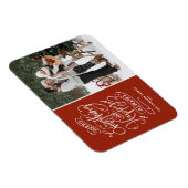 Red Merry Alles und Happy Always Foto Magnet (Rechte Seite)