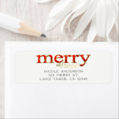 Red Merry & Bright White Gold Weihnachten (Insitu)