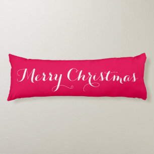Red Merry Christmas Body Pillow Seitenschläferkissen
