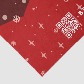 Red Merry Christmas Business Logo QR Code Thema P Seidenpapier (Detail)