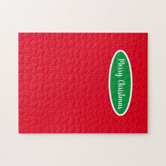 Red Merry Christmas Frustration Puzzle (Horizontal)