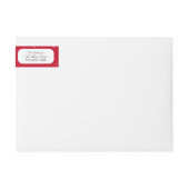 Red Merry Christmas Graffiti Rücksendeadresse (Vorderseite)