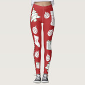 Red Merry Christmas Leggings (Vorderseite)