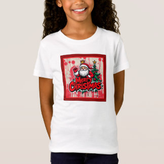Red Merry Christmas mit Weihnachtsklausel T-Shirt
