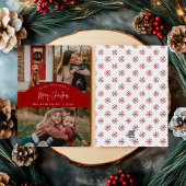 Red Merry Christmas Moderne Minimalistische Karte
