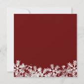 Red Merry Christmas Party Einladung (Rückseite)