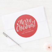 Red Merry Christmas Sticker (Umschlag)