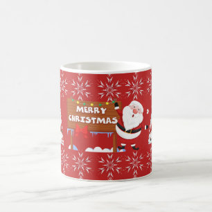 Red Merry Christmas Tasse