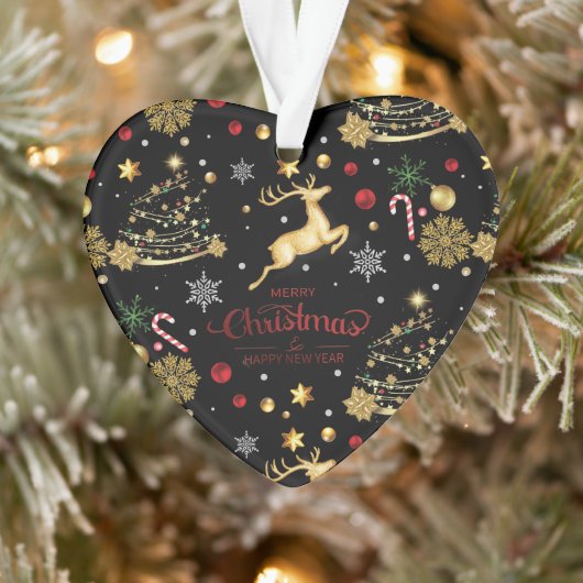Red Merry Christmas Tree Ornament (Baum)