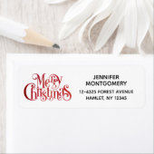 Red Merry Christmas Typografy Festive Schriftart (Insitu)
