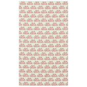 Red Merry Christmas Typografy Festive Schriftart Tischdecke (Vorderseite)