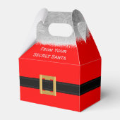 Red Merry Christmas von Secret Santa Favor Box Geschenkschachtel (Vorderseite)