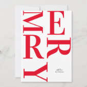 Red Merry Happy Holiday (Vorderseite)