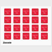 Red & Merry Jingle Bells Holiday Stickers (Blatt)