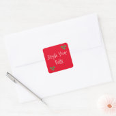 Red & Merry Jingle Bells Holiday Stickers (Umschlag)