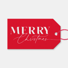 Red Merry Magic Weihnachten Geschenkanhänger