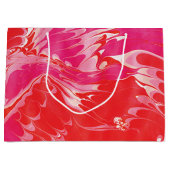 Red Merry Marble Große Geschenktüte (Vorderseite)