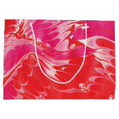 Red Merry Marble Große Geschenktüte (Rückseite)