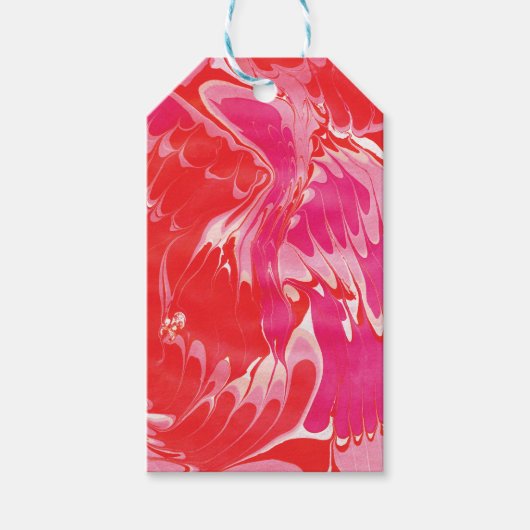 Red Merry Marble Nr. 2 Geschenkanhänger (Vorderseite)