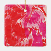 Red Merry Marble Ornament (Rückseite)