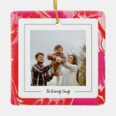 Red Merry Marble Ornament (Vorderseite)