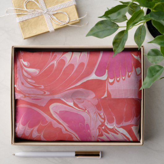 Red Merry Marble Seidenpapier (Geschenk)