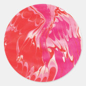 Red Merry Marble Sticker (Vorderseite)