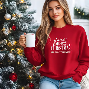 Red Merry Weihnachtsfeiertag T-Shirt