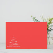 Red Merry Weihnachtsgeschichten Briefpapier (Stehend Vorderseite)