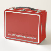 RED Metal Lunchbox bY #MMETROPOLIM (Vorderseite)