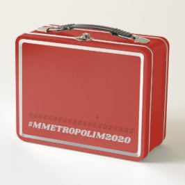 RED Metal Lunchbox bY #MMETROPOLIM
