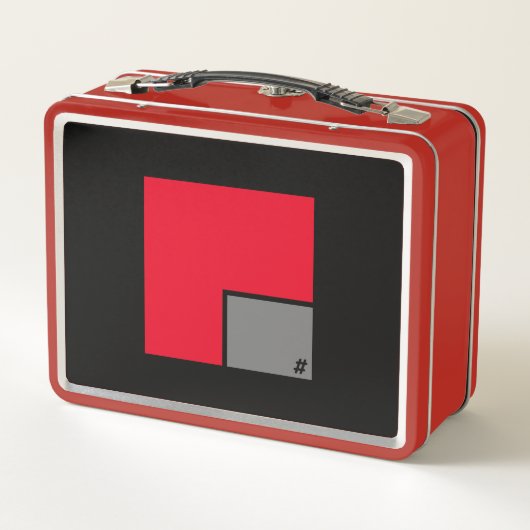 RED Metal Lunchbox bY #MMETROPOLIM (Rückseite)