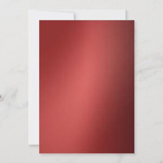 Red Metallic Abschluss Hat Graduation Party Einladung (Rückseite)