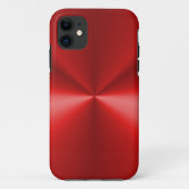 Red Metallic Case-Mate iPhone Hülle (Rückseite)