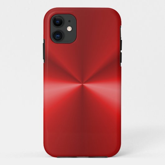 Red Metallic Case-Mate iPhone Hülle (Rückseite)