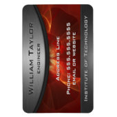 Red Metallic Elegance Magnet (Vertikal)