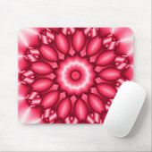 Red Metallic Geometric Design Mousepad (Mit Mouse)