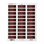 Red Metallic Return Address Label (Vorne)