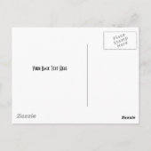 Red Metalline Sheen Postkarte (Rückseite)