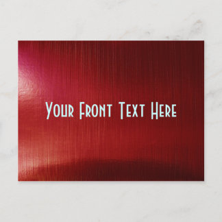 Red Metalline Sheen Postkarte